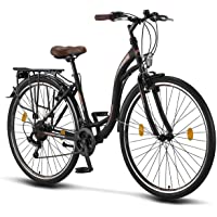 Licorne Bike Stella de 28 Pulgadas- Bicicleta Paseo- Bicicleta para Mujer- Desde 160 cm- luz de Bicicleta- Cambio de…